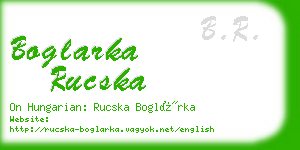boglarka rucska business card